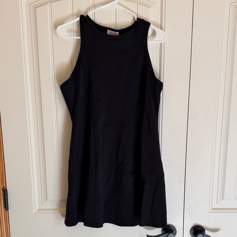 Athletic Black Sleeveless Dress